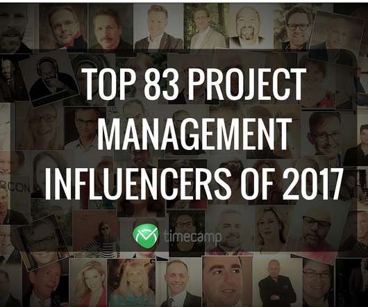 Top 83 Project Management Influencers Of 2017 Timecamp - 